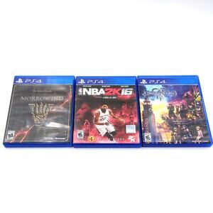 3 PS4 Game Lot Elder Scrolls Morrowind NBA 2K16 Kingdom Hearts III Playstation 4